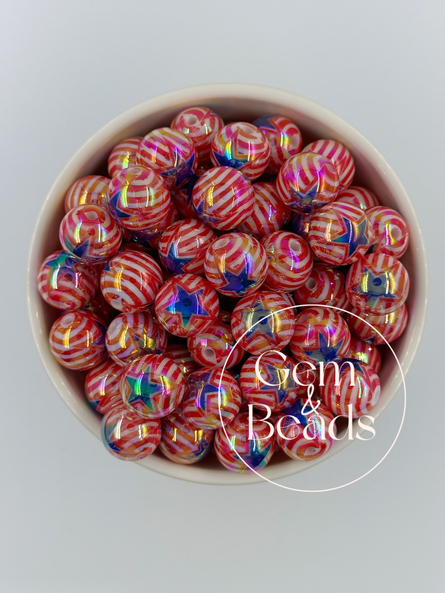 Chunky Arcylic Beads (15pcs) 16mm