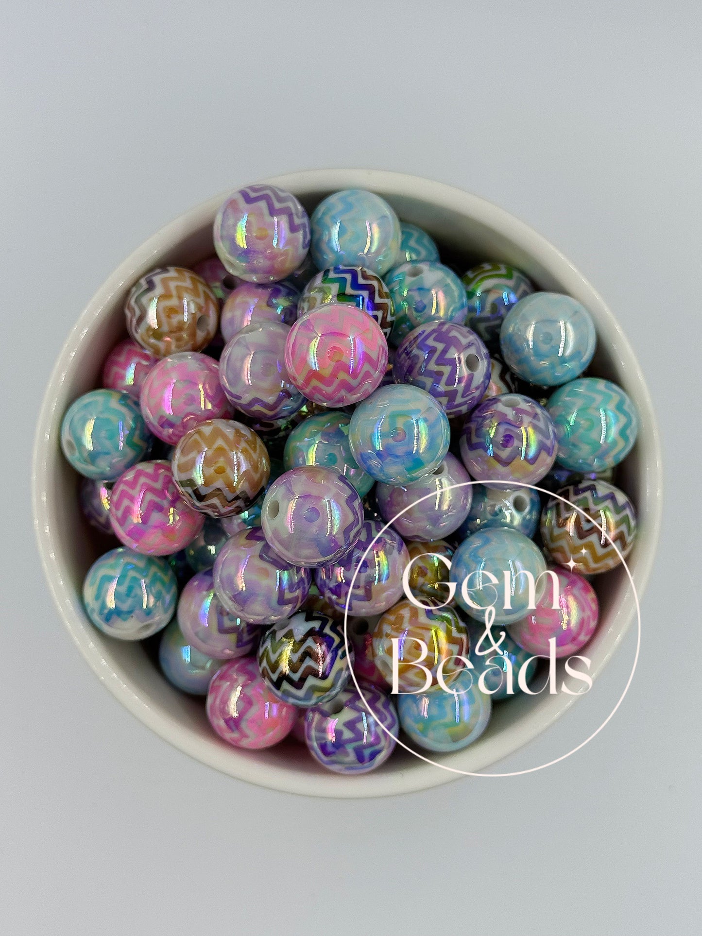 Chunky Arcylic Beads (15pcs) 16mm