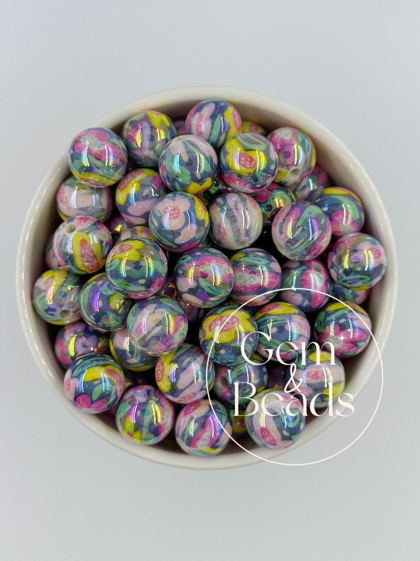 Chunky Arcylic Beads (15pcs) 16mm
