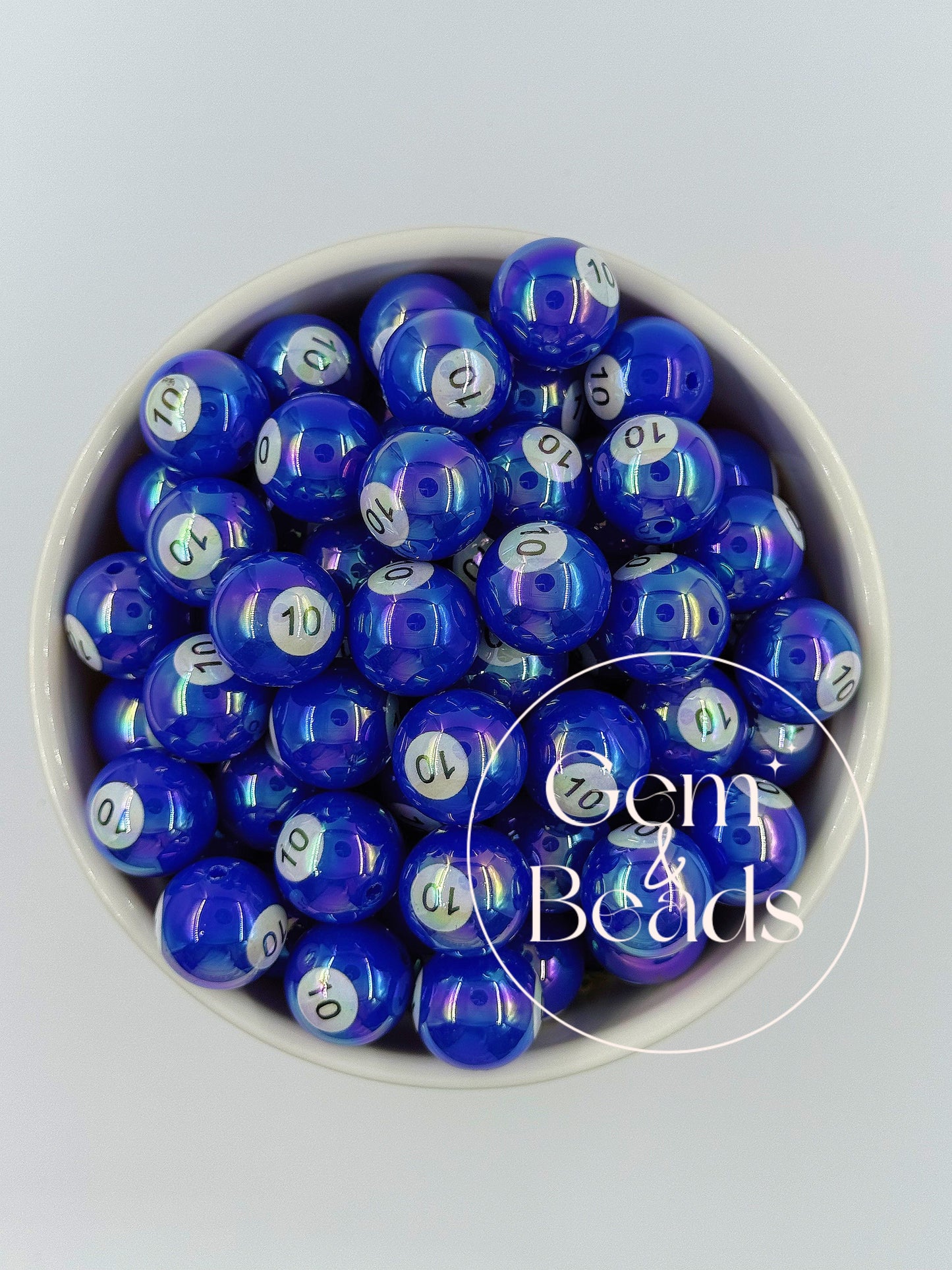 Chunky Arcylic Beads (15pcs) 16mm