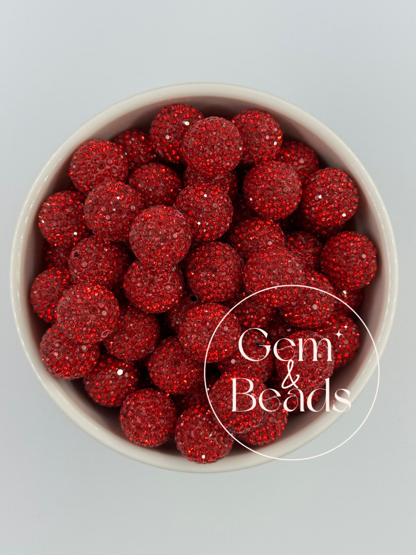Confetti Rhinestone Sugar Ball (10pcs) 16mm