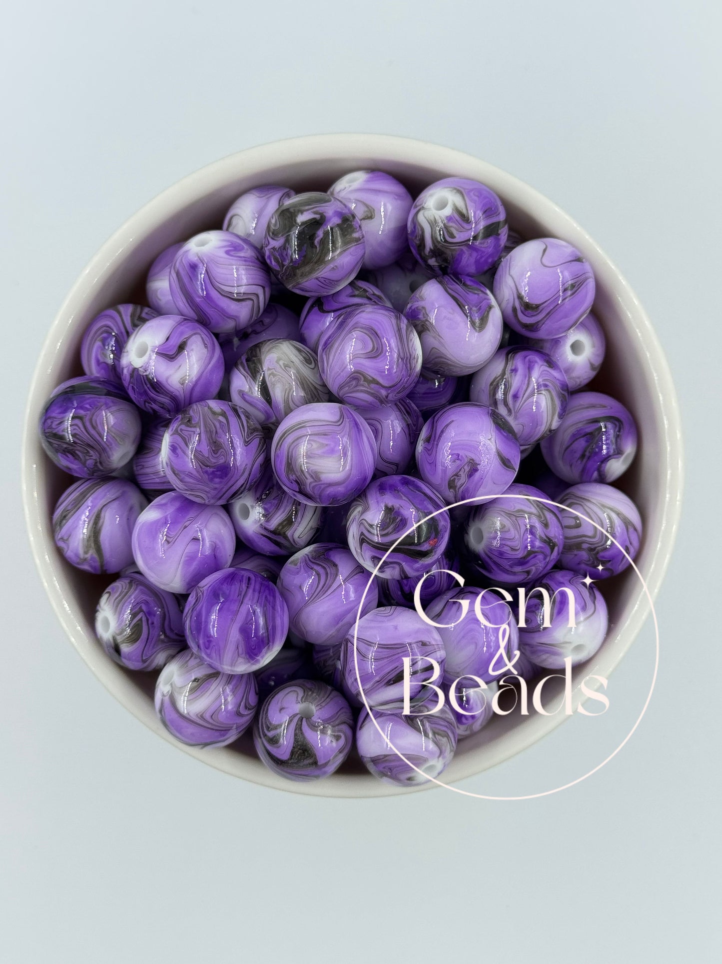 Chunky Arcylic Beads (15pcs) 16mm