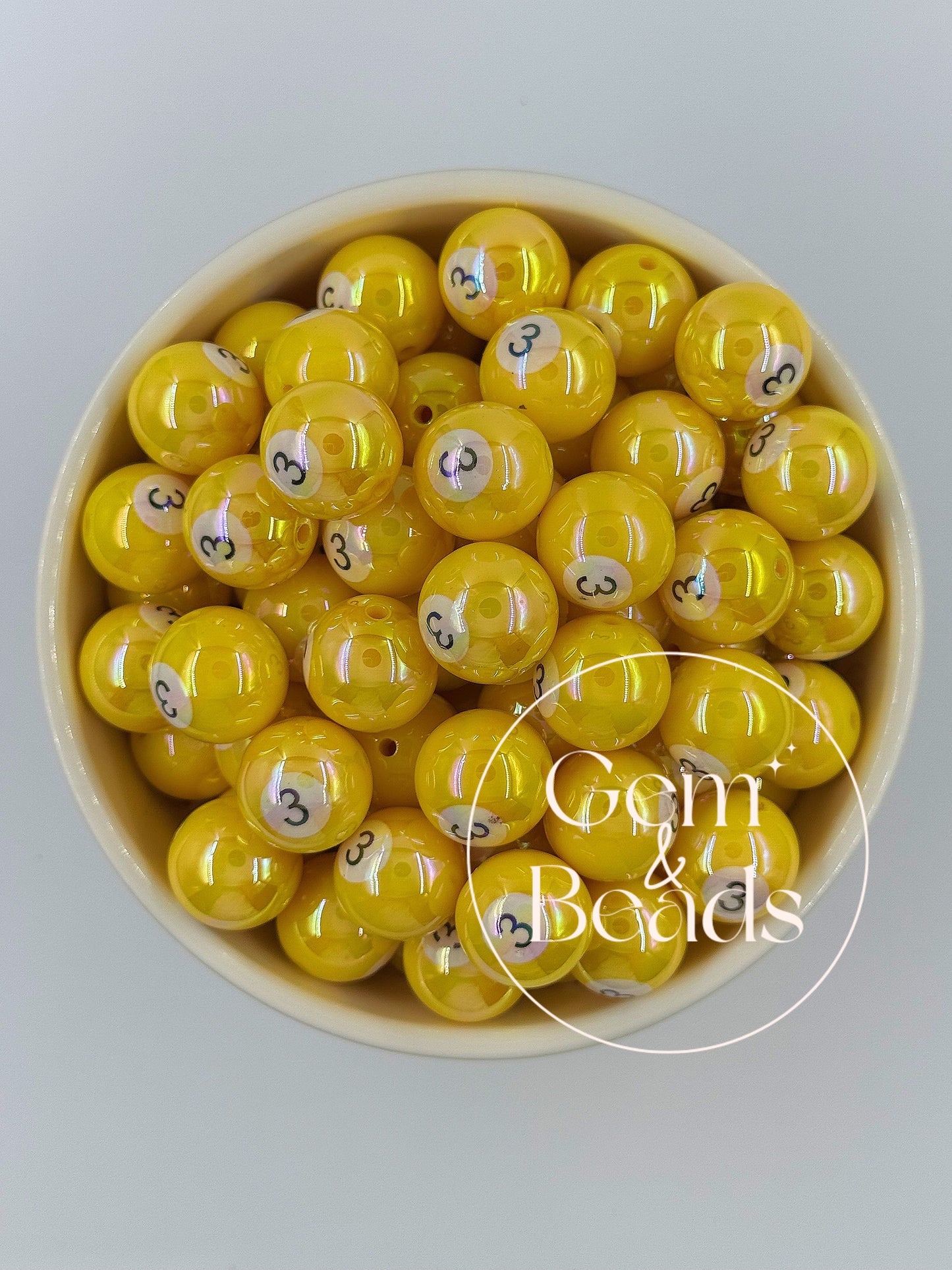 Chunky Arcylic Beads (15pcs) 16mm