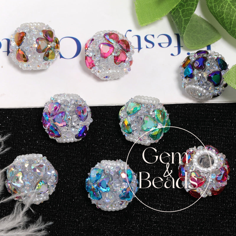 Lucky Love Sparkles Rhinestone Beads (10 counts)