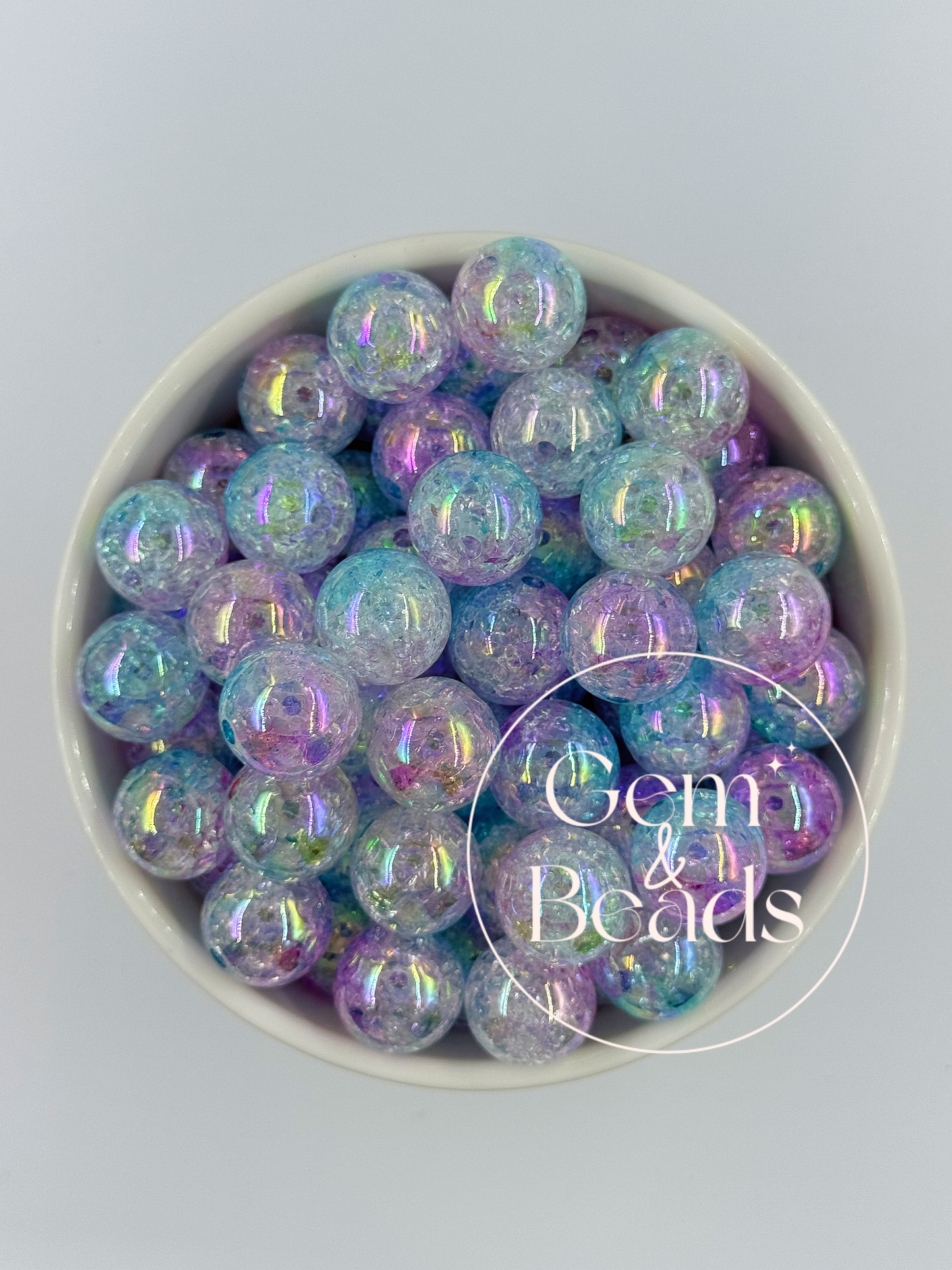Cateye Cracked Gradient Beads (15pcs) mm
