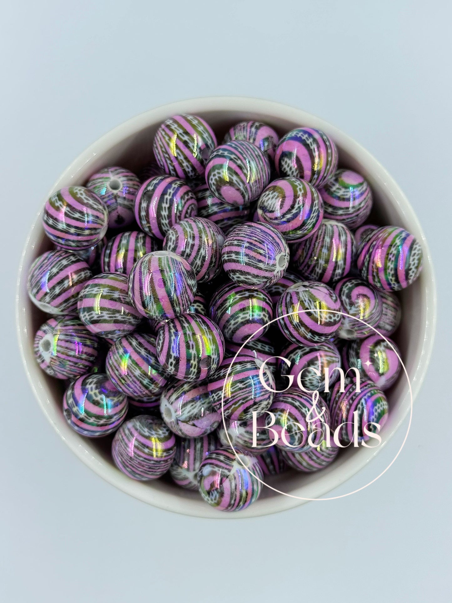 Chunky Arcylic Beads (15pcs) 16mm