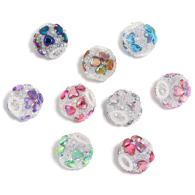 Lucky Love Sparkles Rhinestone Beads (10 counts)