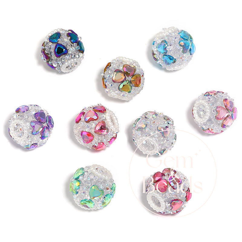 Lucky Love Sparkles Rhinestone Beads (10 counts)
