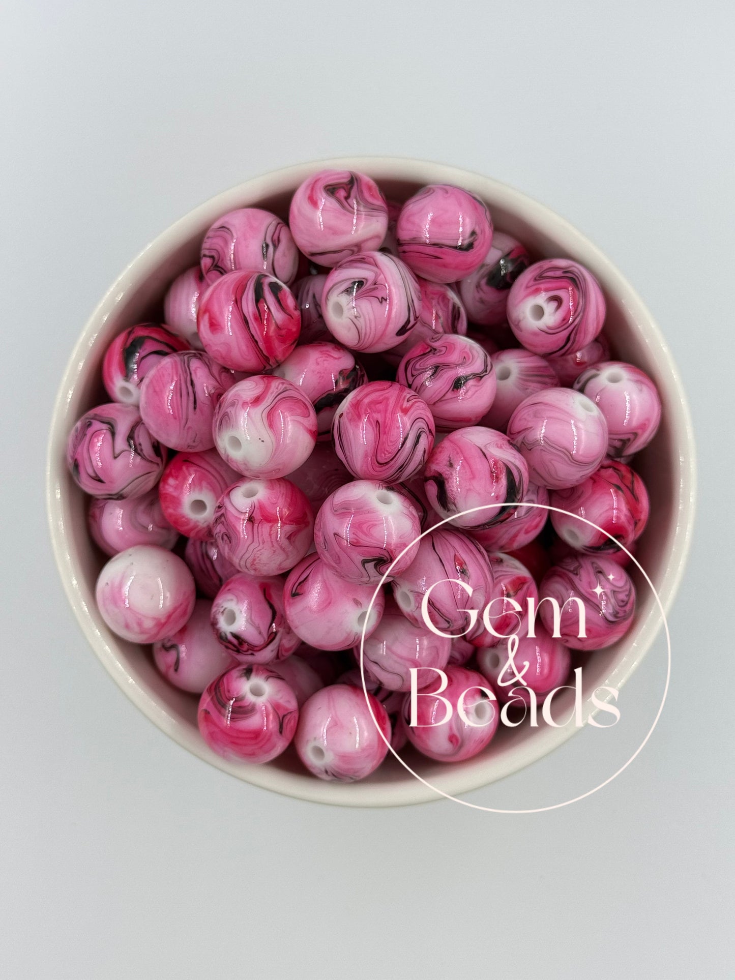 Chunky Arcylic Beads (15pcs) 16mm
