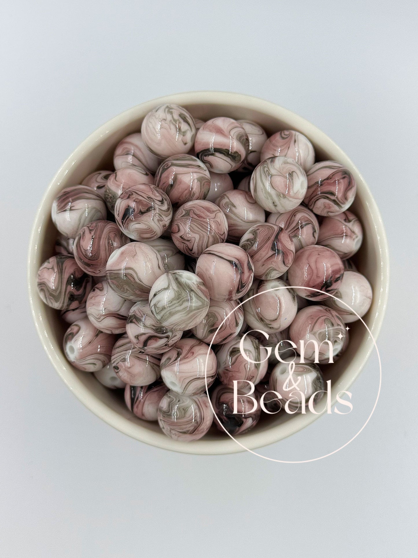 Chunky Arcylic Beads (15pcs) 16mm