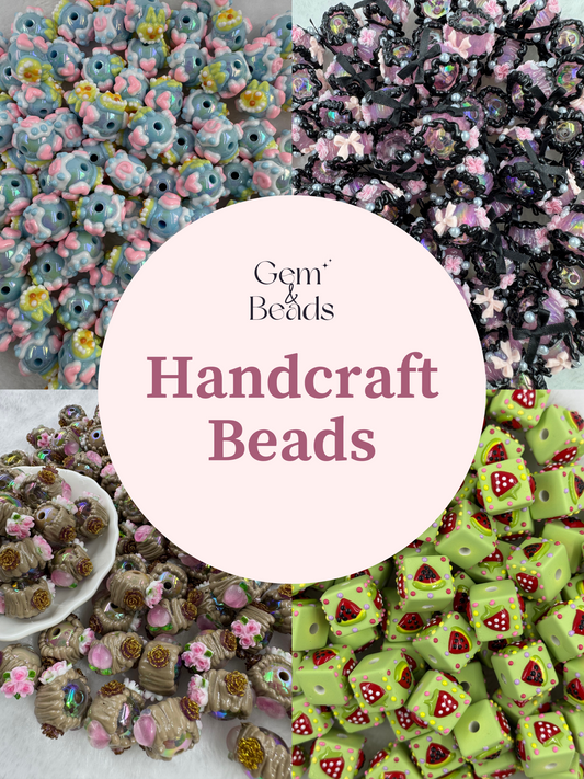 Handmade Crafted Beads (5pcs) 16mm-22mm