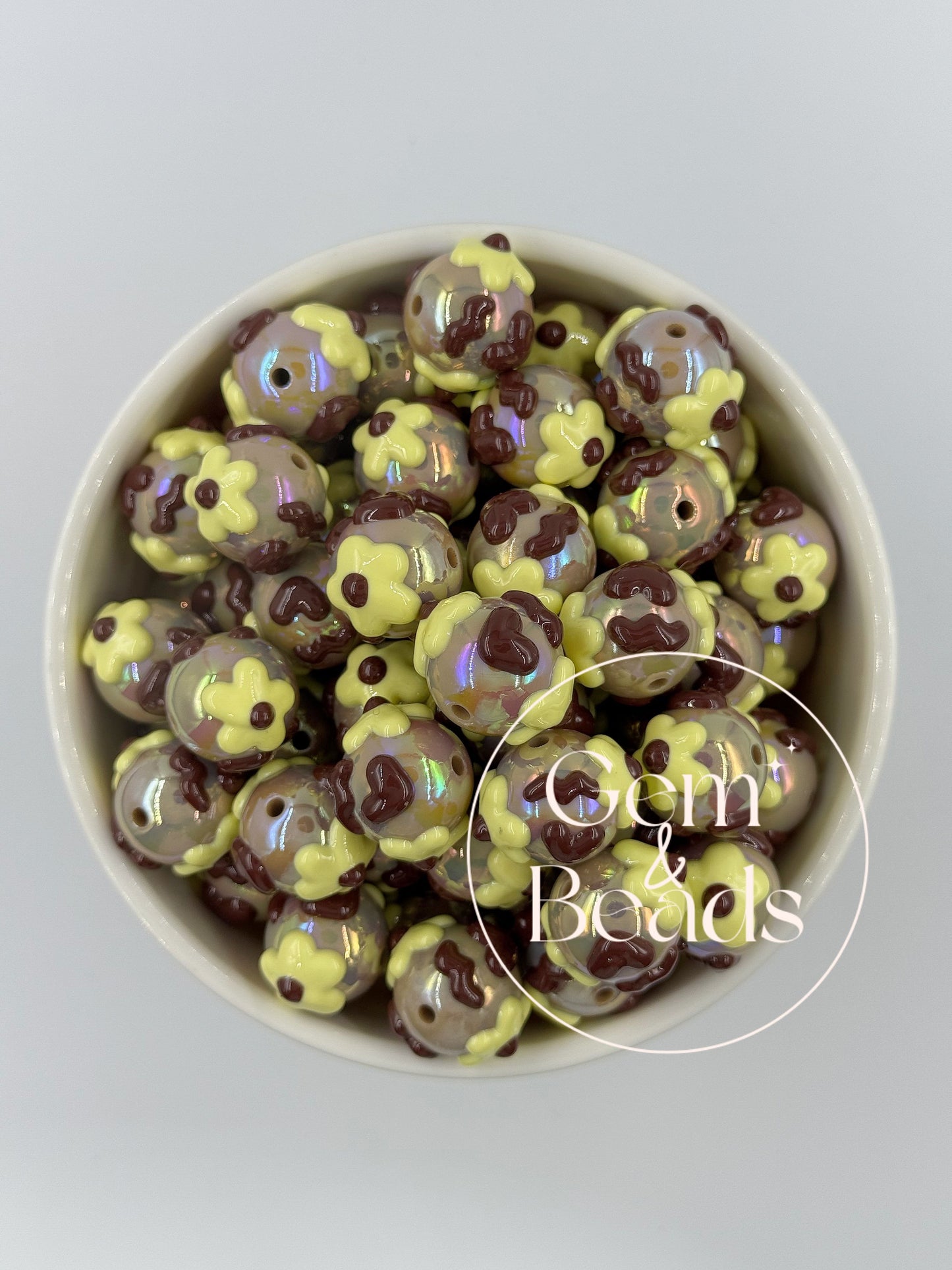 Chunky Arcylic Beads (15pcs) 16mm