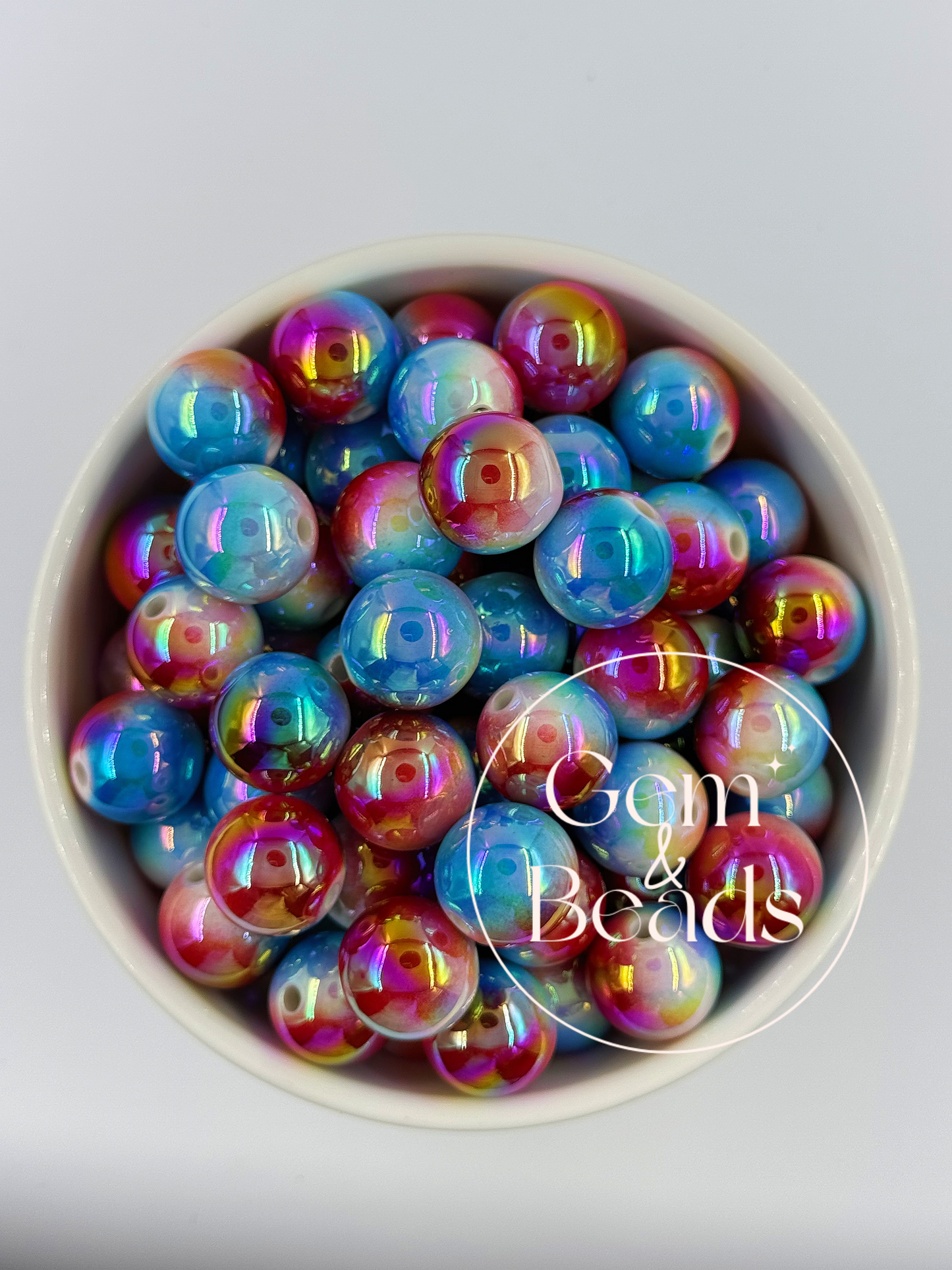 Cateye Cracked Gradient Beads (15pcs) mm