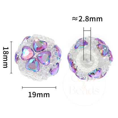 Lucky Love Sparkles Rhinestone Beads (10 counts)