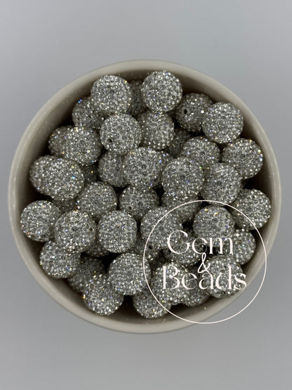 Confetti Rhinestone Sugar Ball  (10pcs) 16mm