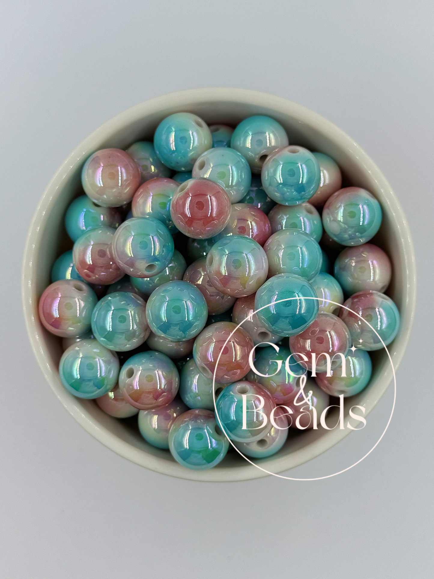 Cateye Cracked Gradient Beads (15pcs) mm