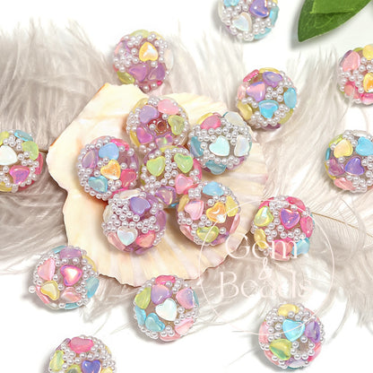 Mermaid Rhinestone Pearls Beads (10 counts)