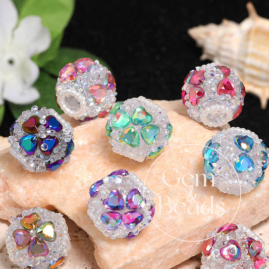Lucky Love Sparkles Rhinestone Beads (10 counts)