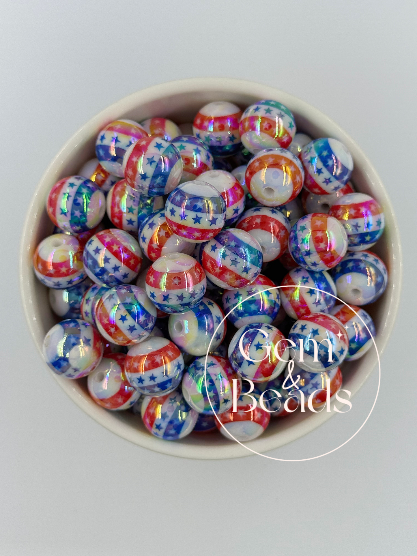 Chunky Arcylic Beads (15pcs) 16mm