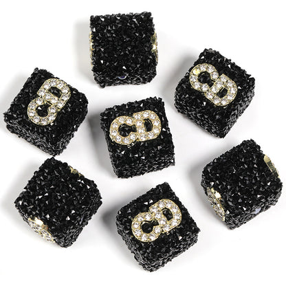 Sweetheart Sugar Rhinestone Cube Beads (5 counts)