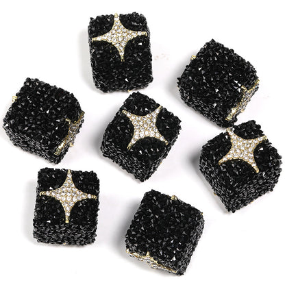 Sweetheart Sugar Rhinestone Cube Beads (5 counts)
