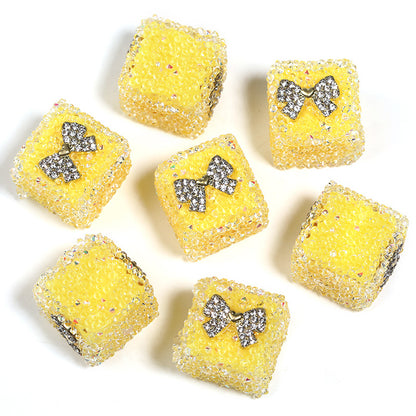 Sweetheart Sugar Rhinestone Cube Beads (5 counts)