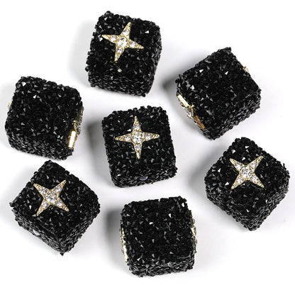 Sweetheart Sugar Rhinestone Cube Beads (5 counts)
