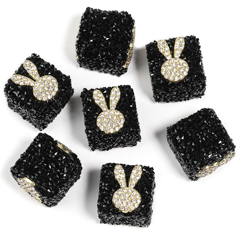 Sweetheart Sugar Rhinestone Cube Beads (5 counts)